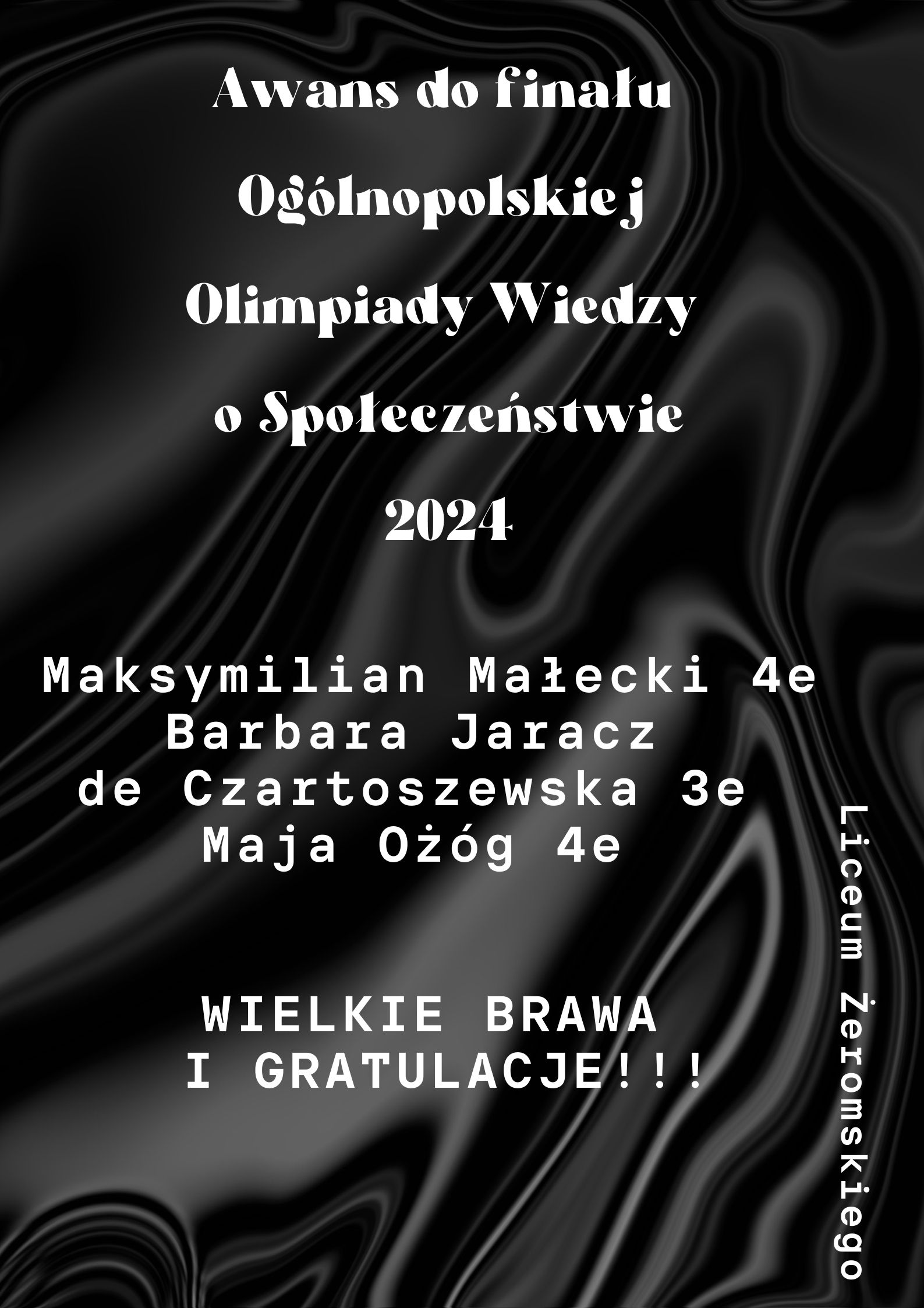 Read more about the article Ogólnopolska Olimpiada Wiedzy o Społeczeństwie