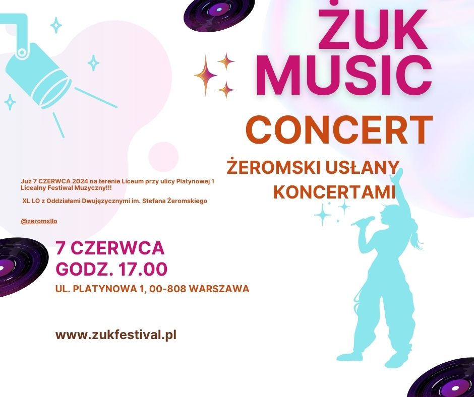 Read more about the article Licealny Festiwal Muzyczny ŻUK JUŻ 7 czerwca!