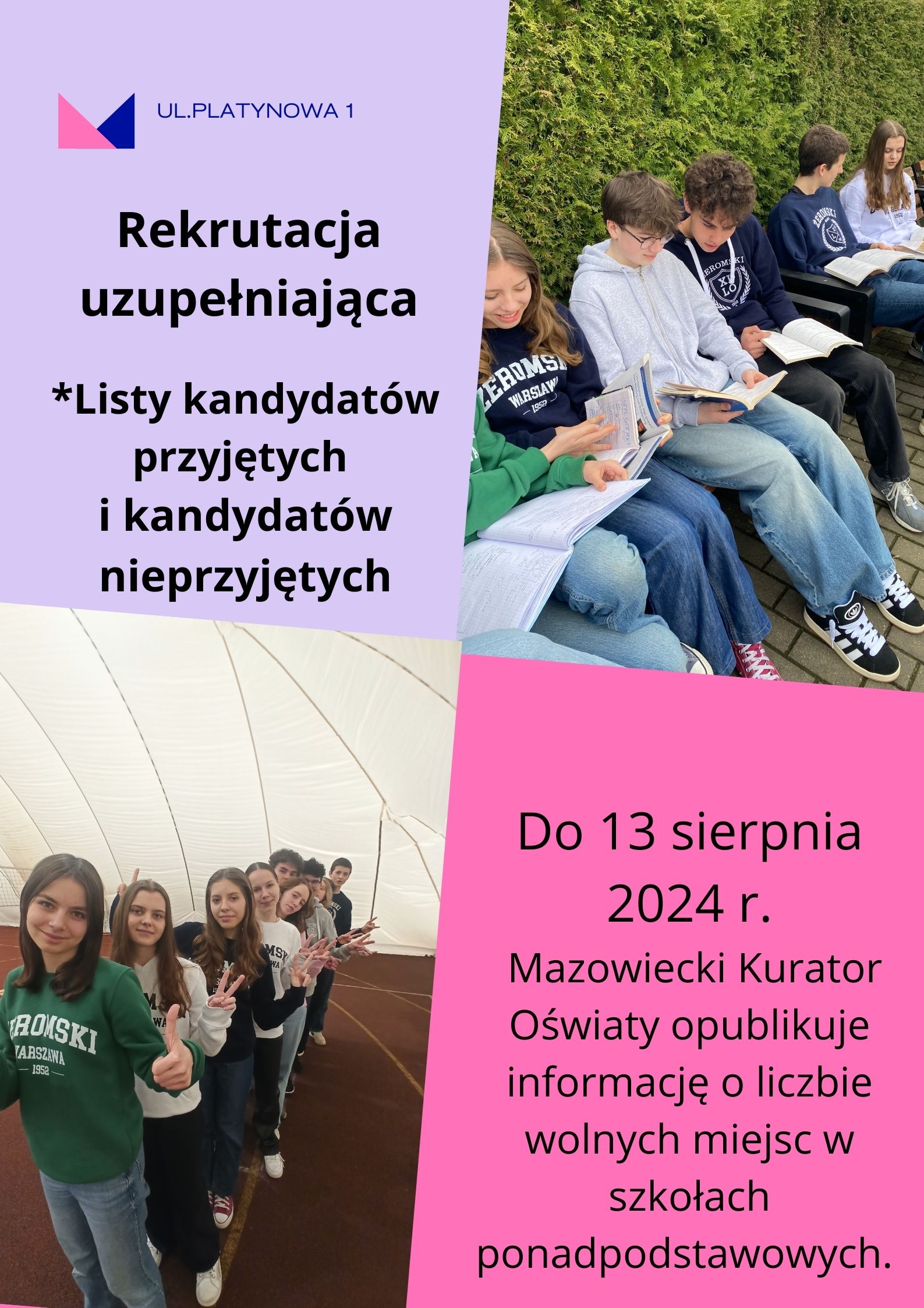 Read more about the article Listy kandydatów przyjętych i kandydatów nieprzyjętych-rekrutacja uzupełniająca